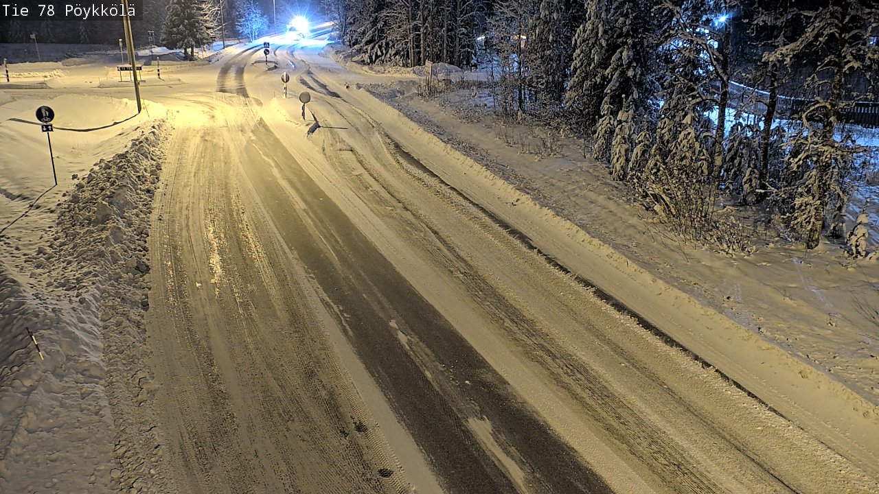 Weather Camera Image Väg 78 Rovaniemi, Pöykkölä, Rovaniemi, Lappi