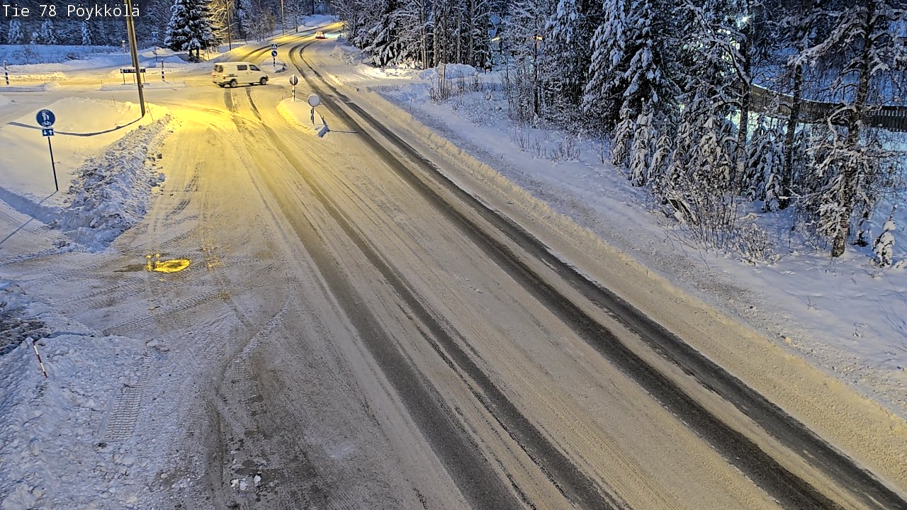 Weather Camera Image Väg 78 Rovaniemi, Pöykkölä, Rovaniemi, Lappi
