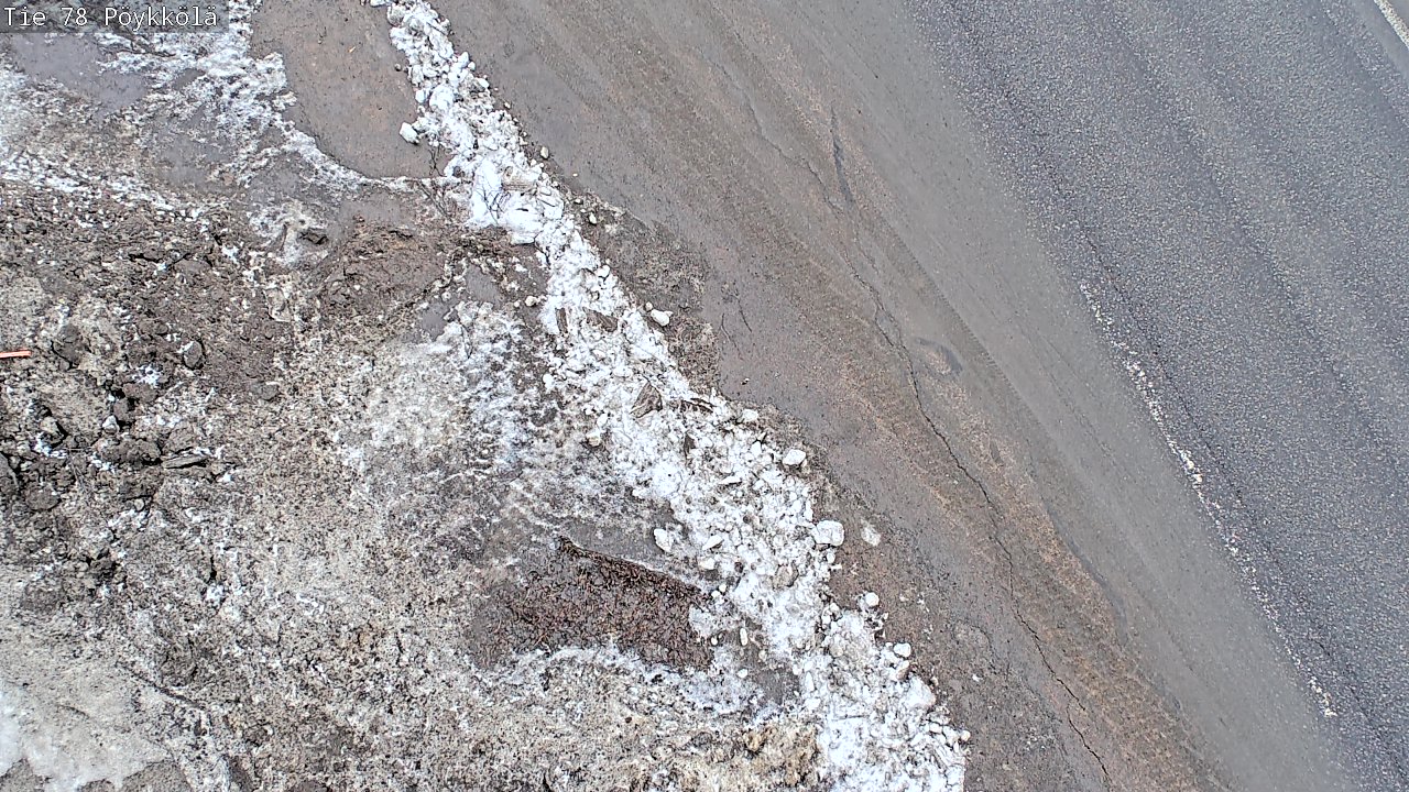 Weather Camera Image Väg 78 Rovaniemi, Pöykkölä, Rovaniemi, Lappi