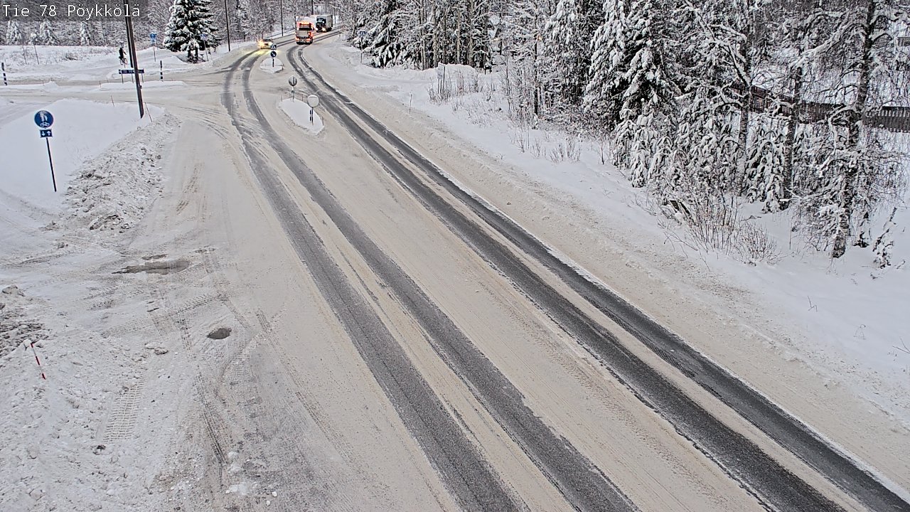 Weather Camera Image Väg 78 Rovaniemi, Pöykkölä, Rovaniemi, Lappi
