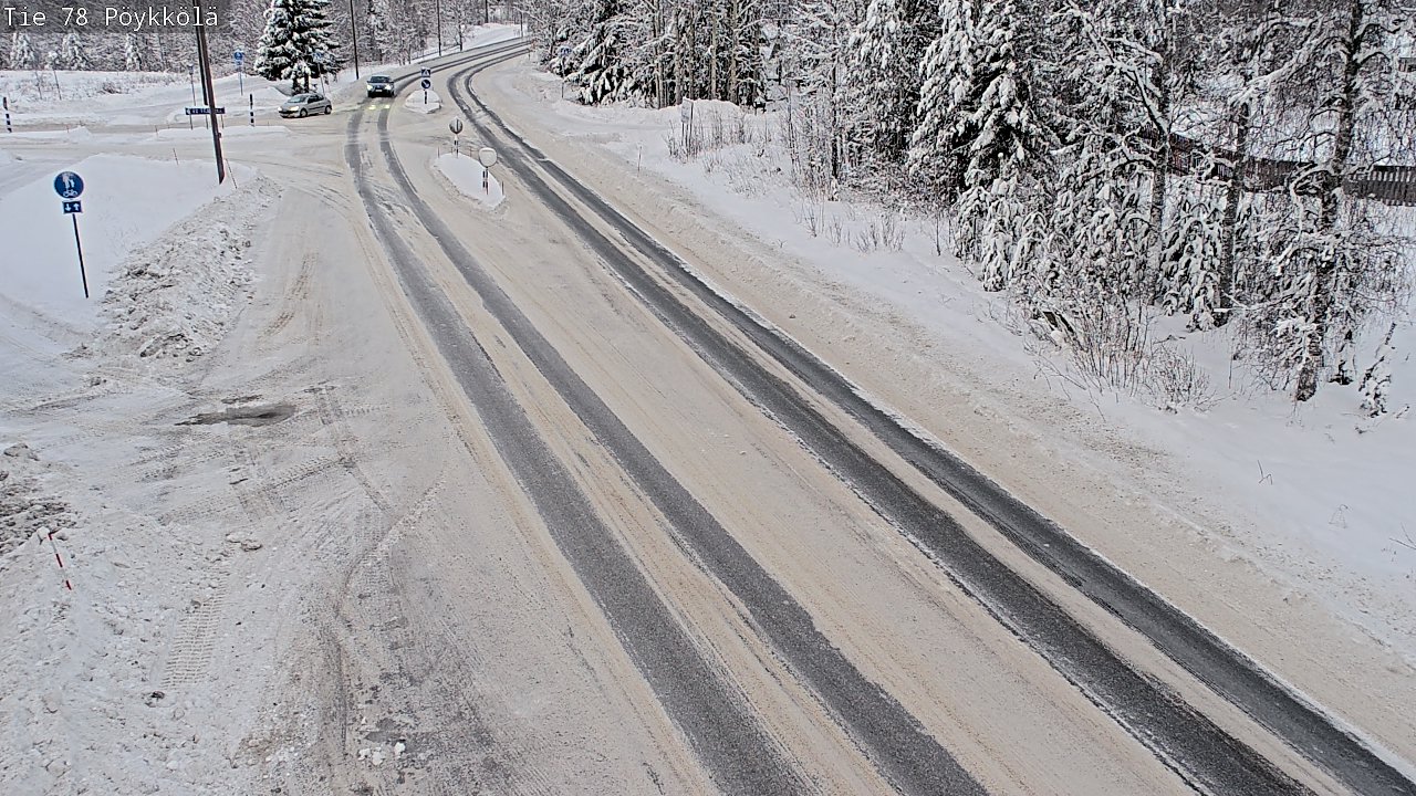 Weather Camera Image Väg 78 Rovaniemi, Pöykkölä, Rovaniemi, Lappi