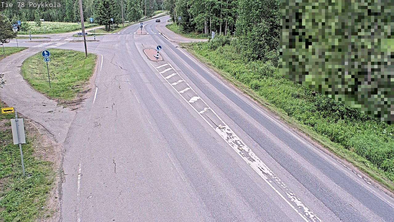 Weather Camera Image Väg 78 Rovaniemi, Pöykkölä, Rovaniemi, Lappi