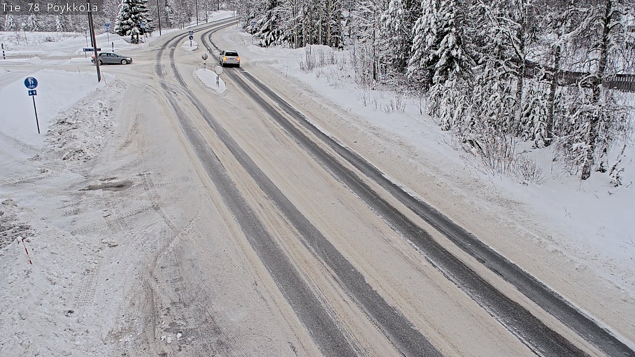 Weather Camera Image Väg 78 Rovaniemi, Pöykkölä, Rovaniemi, Lappi