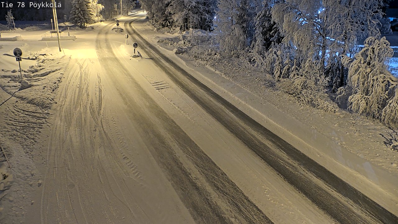 Kelikamerat Kuva Tie 78 Rovaniemi, Pöykkölä, Rovaniemi, Lappi