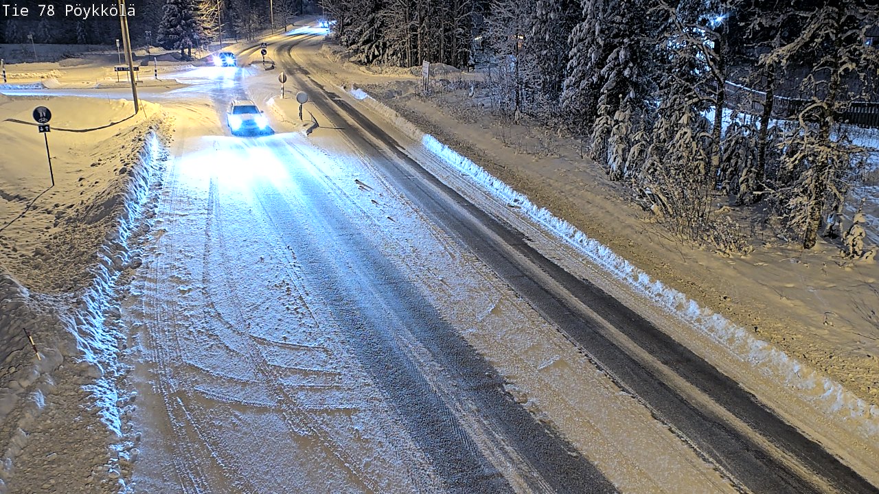 Weather Camera Image Väg 78 Rovaniemi, Pöykkölä, Rovaniemi, Lappi