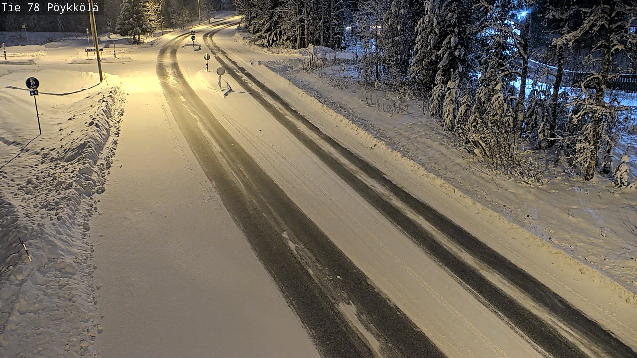 Weather Camera Image Väg 78 Rovaniemi, Pöykkölä, Rovaniemi, Lappi