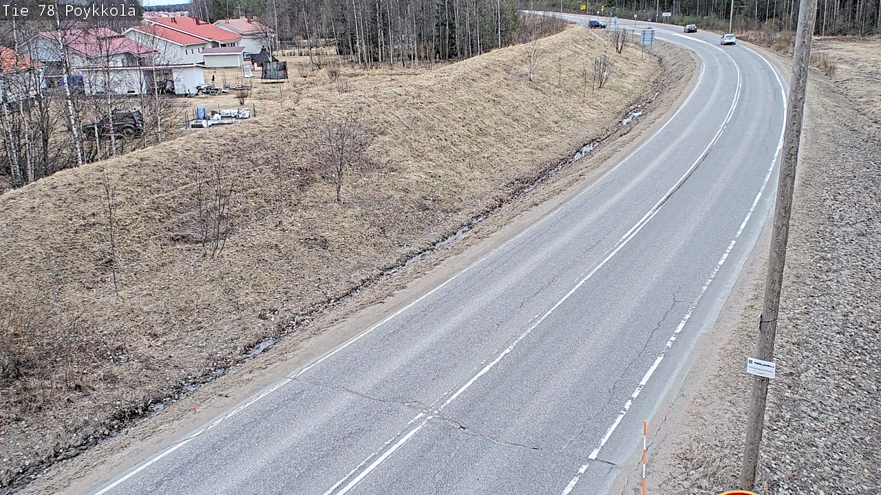 Weather Camera Image Väg 78 Rovaniemi, Pöykkölä, Rovaniemi, Lappi