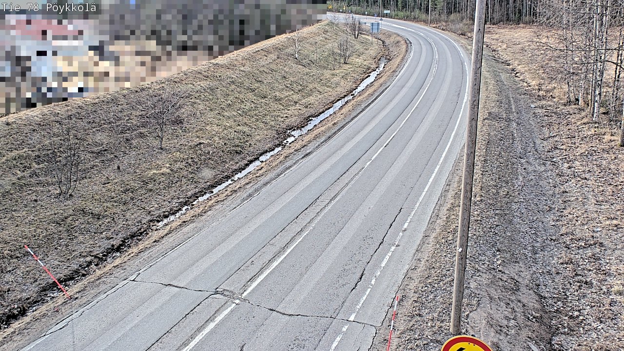 Weather Camera Image Väg 78 Rovaniemi, Pöykkölä, Rovaniemi, Lappi