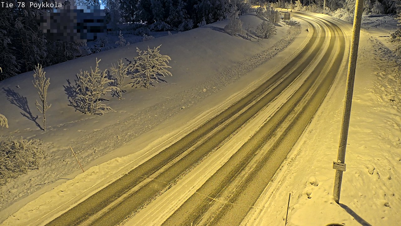 Kelikamerat Kuva Tie 78 Rovaniemi, Pöykkölä, Rovaniemi, Lappi