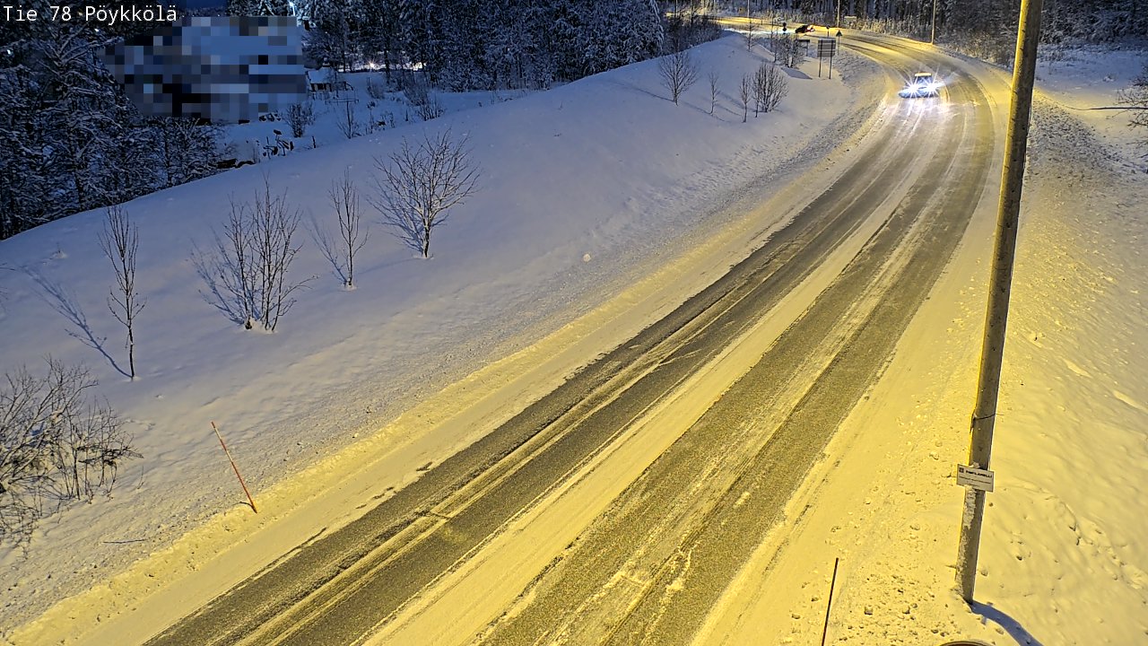 Weather Camera Image Road 78 Rovaniemi, Pöykkölä, Rovaniemi, Lappi