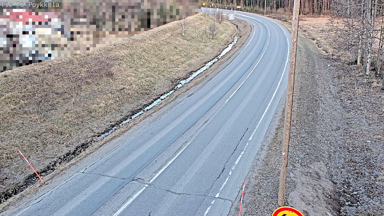 Weather Camera Image Väg 78 Rovaniemi, Pöykkölä, Rovaniemi, Lappi