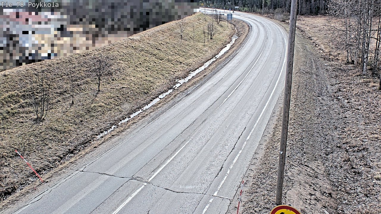 Weather Camera Image Väg 78 Rovaniemi, Pöykkölä, Rovaniemi, Lappi