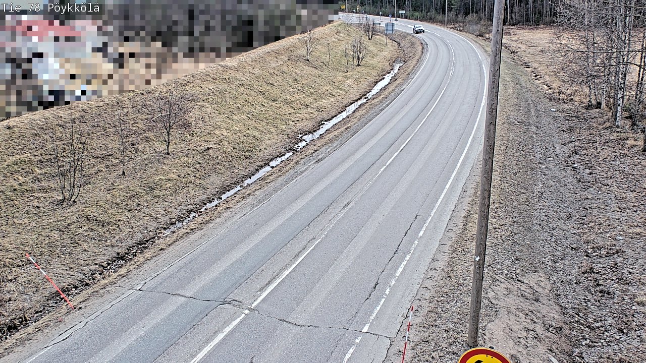 Weather Camera Image Väg 78 Rovaniemi, Pöykkölä, Rovaniemi, Lappi