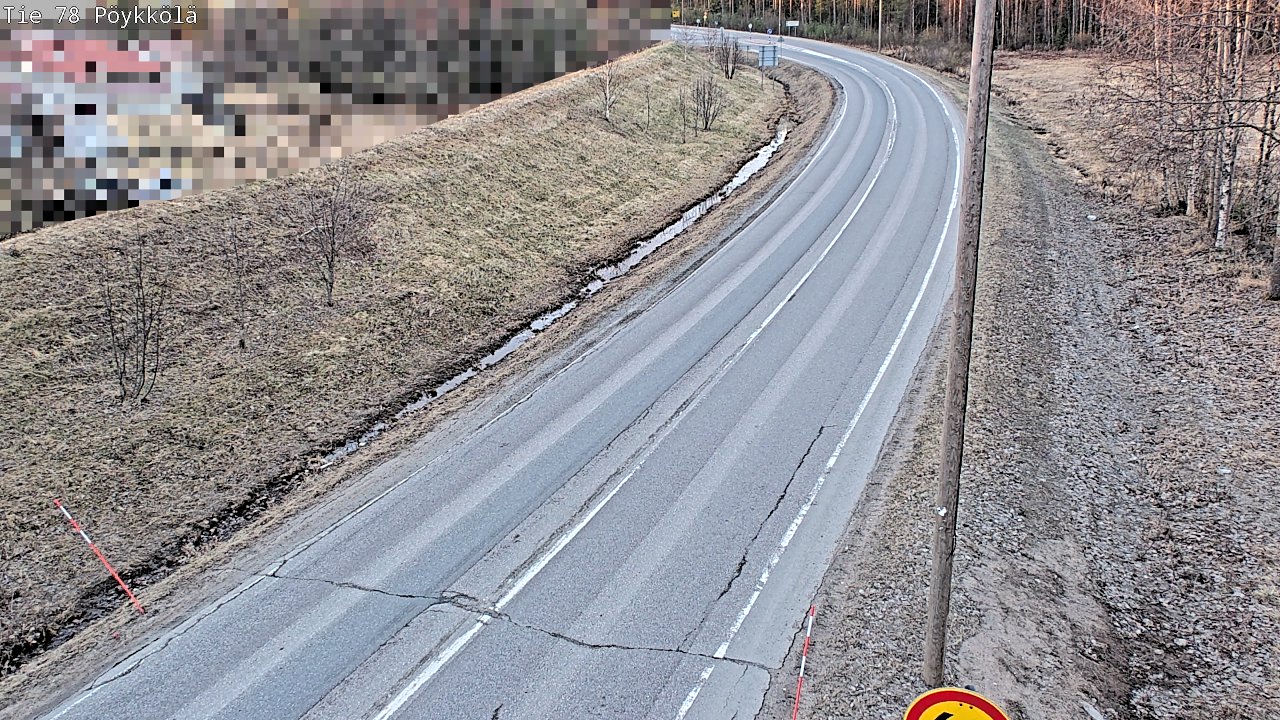 Weather Camera Image Road 78 Rovaniemi, Pöykkölä, Rovaniemi, Lappi