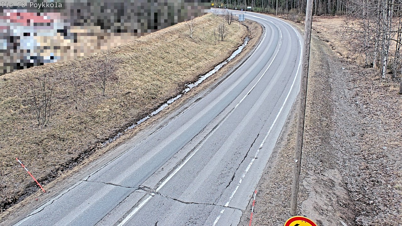 Weather Camera Image Väg 78 Rovaniemi, Pöykkölä, Rovaniemi, Lappi