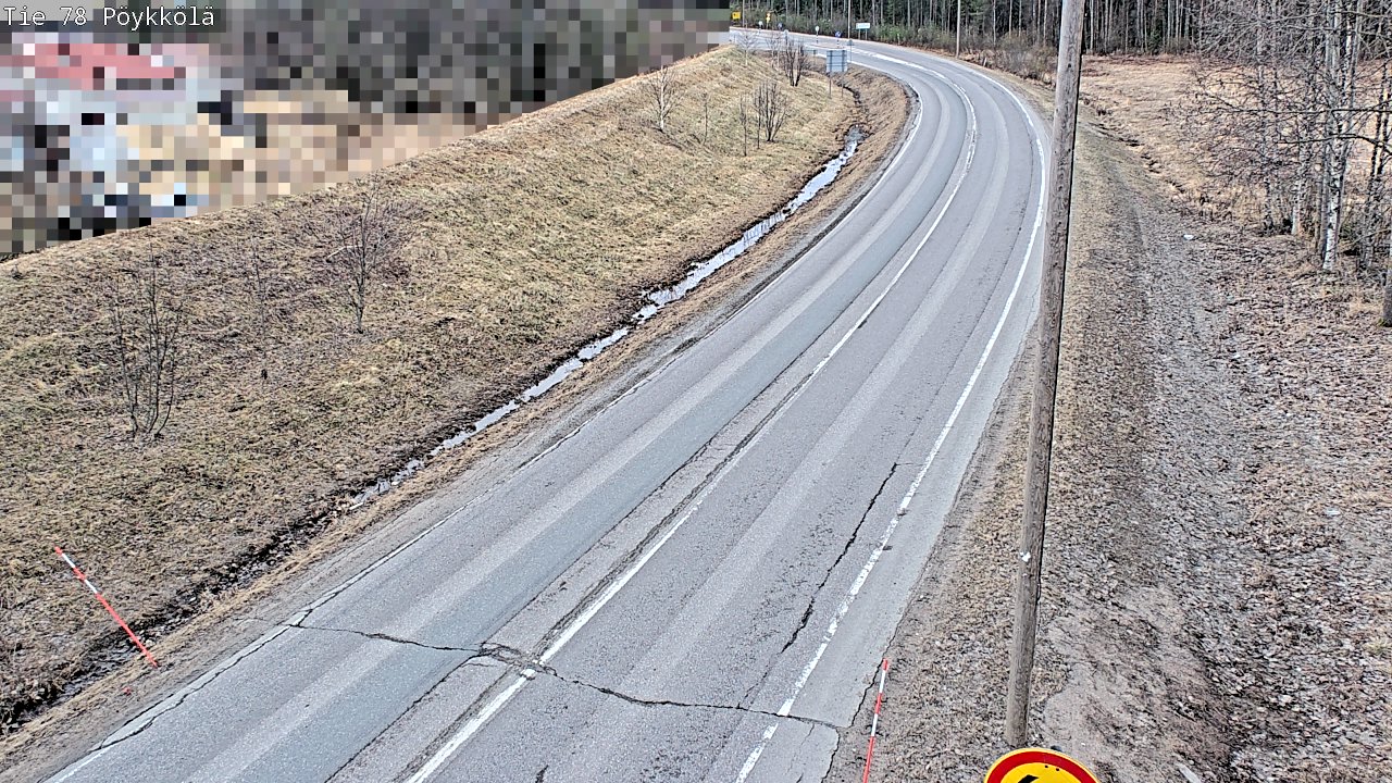 Weather Camera Image Väg 78 Rovaniemi, Pöykkölä, Rovaniemi, Lappi