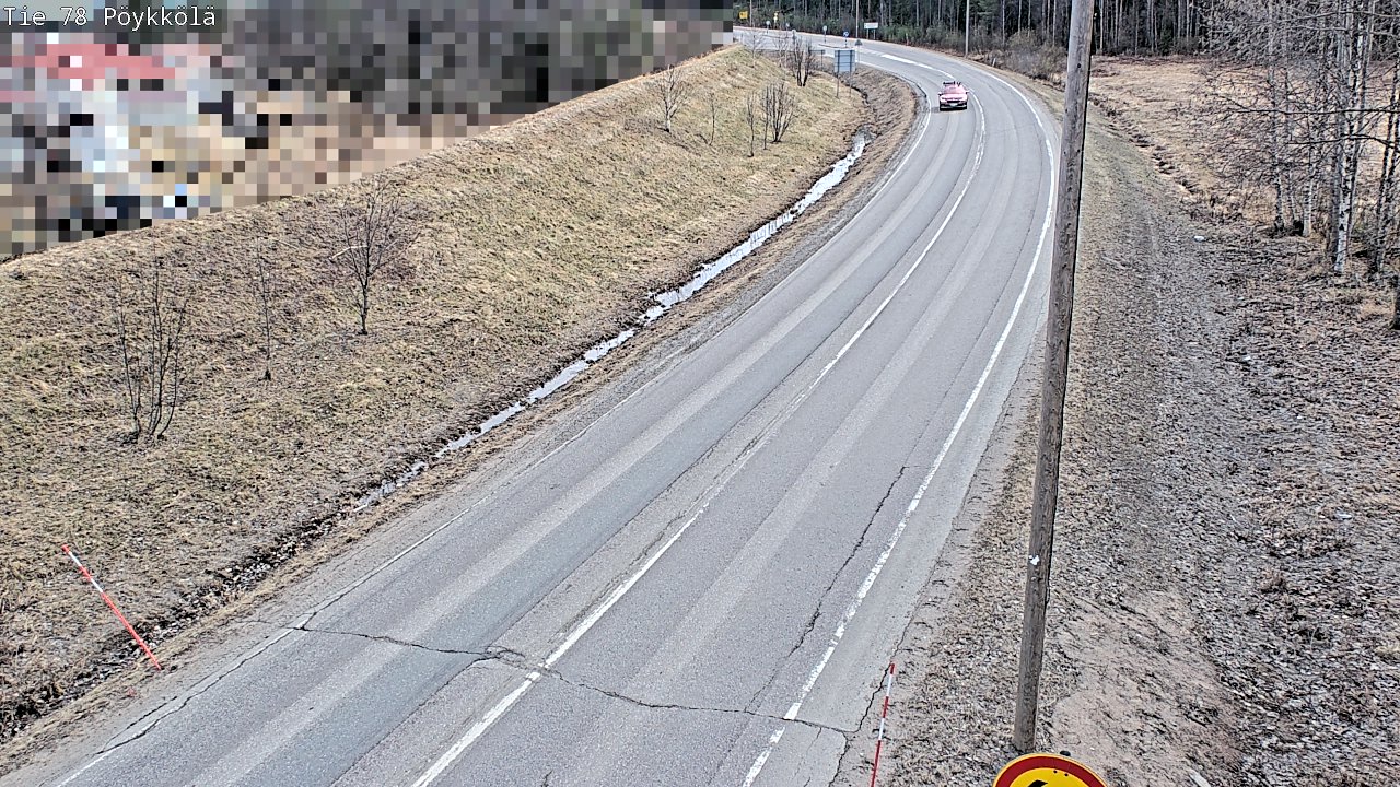 Weather Camera Image Väg 78 Rovaniemi, Pöykkölä, Rovaniemi, Lappi
