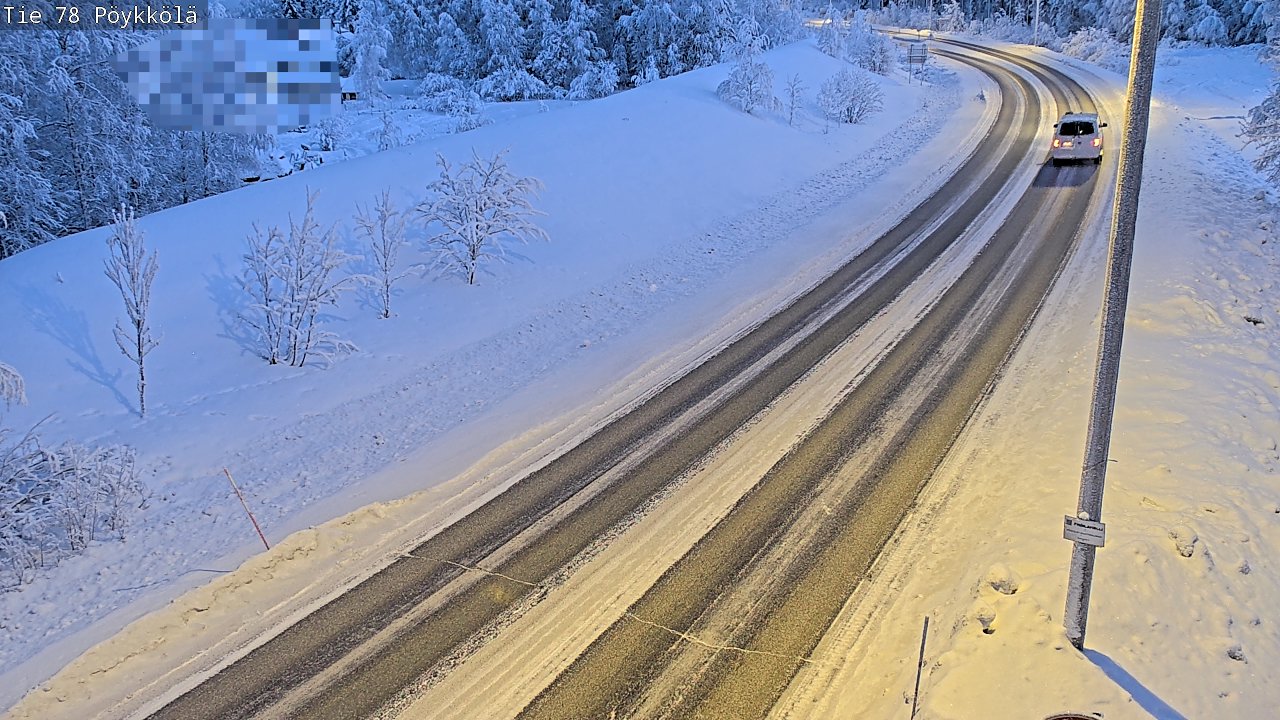 Kelikamerat Kuva Tie 78 Rovaniemi, Pöykkölä, Rovaniemi, Lappi