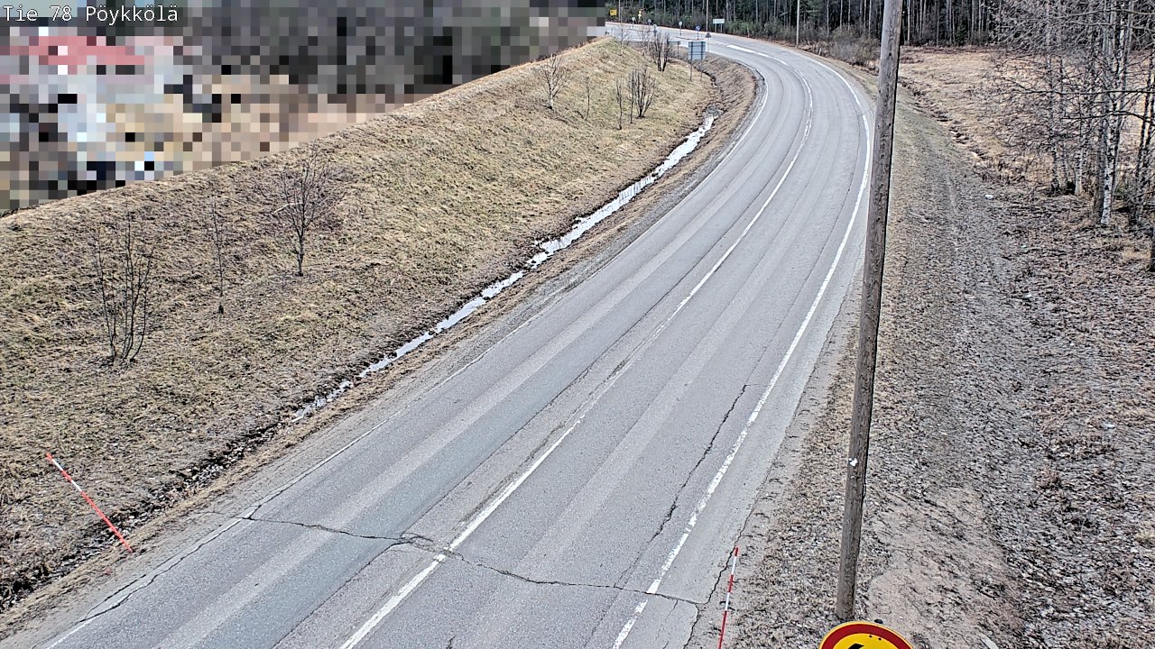 Weather Camera Image Väg 78 Rovaniemi, Pöykkölä, Rovaniemi, Lappi
