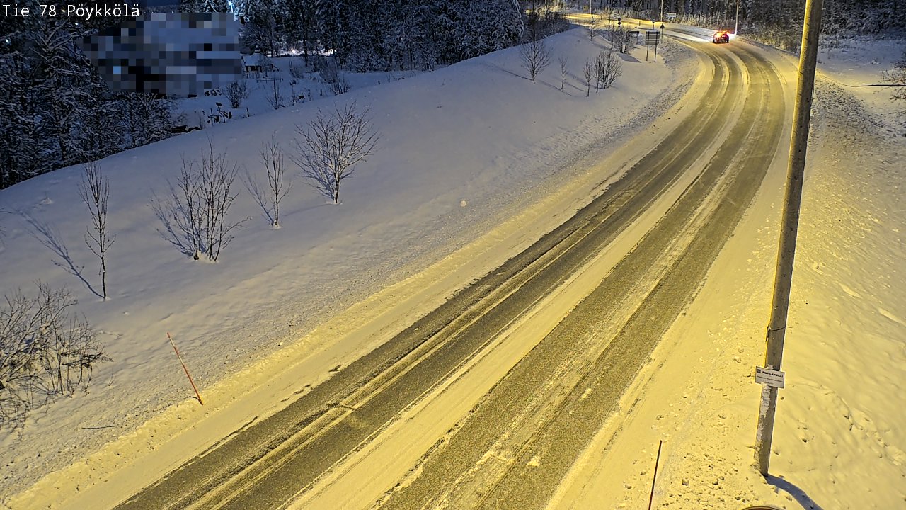 Weather Camera Image Road 78 Rovaniemi, Pöykkölä, Rovaniemi, Lappi