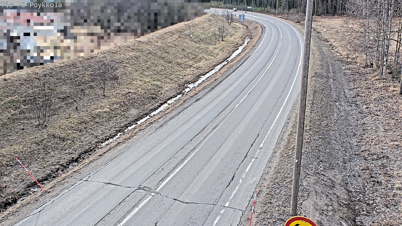 Weather Camera Image Väg 78 Rovaniemi, Pöykkölä, Rovaniemi, Lappi