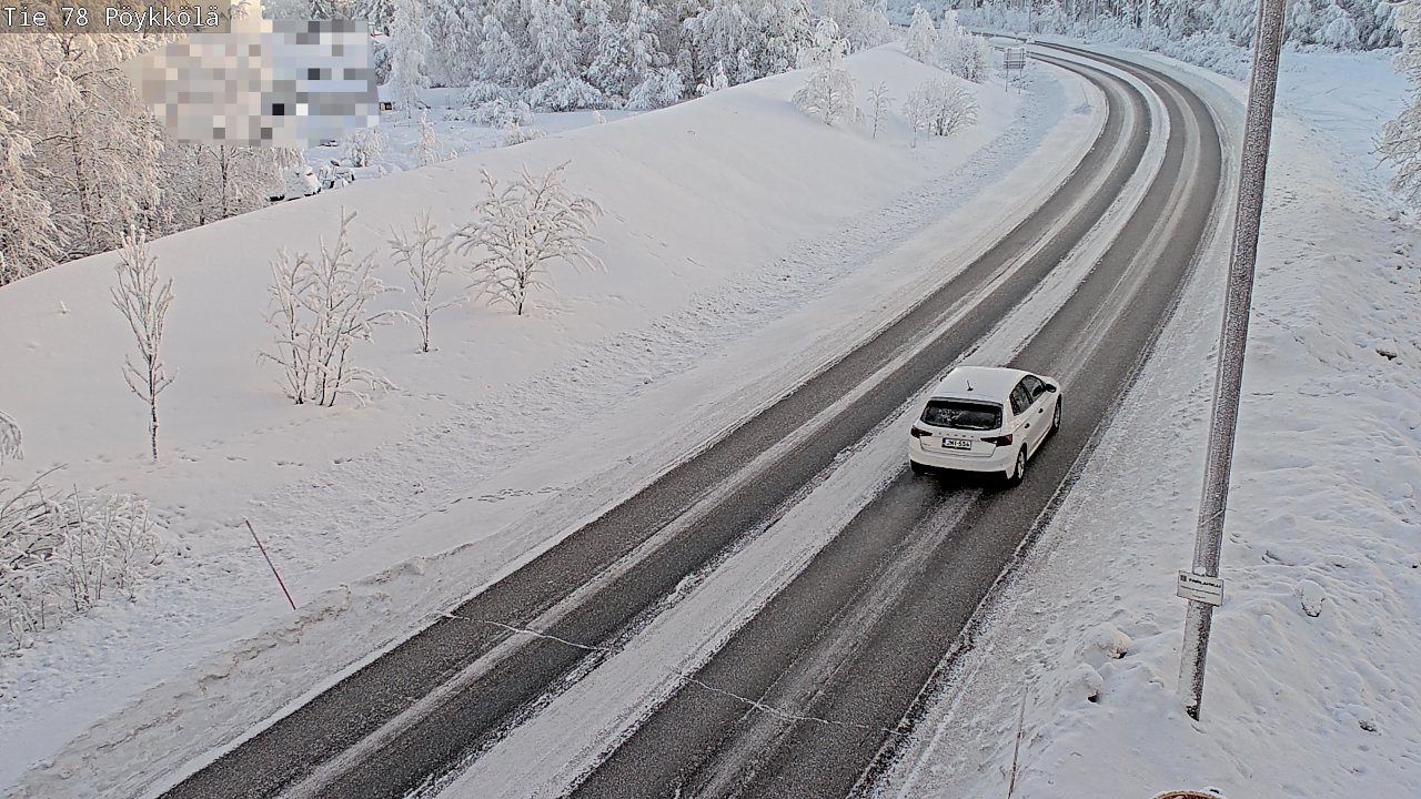 Weather Camera Image Road 78 Rovaniemi, Pöykkölä, Rovaniemi, Lappi