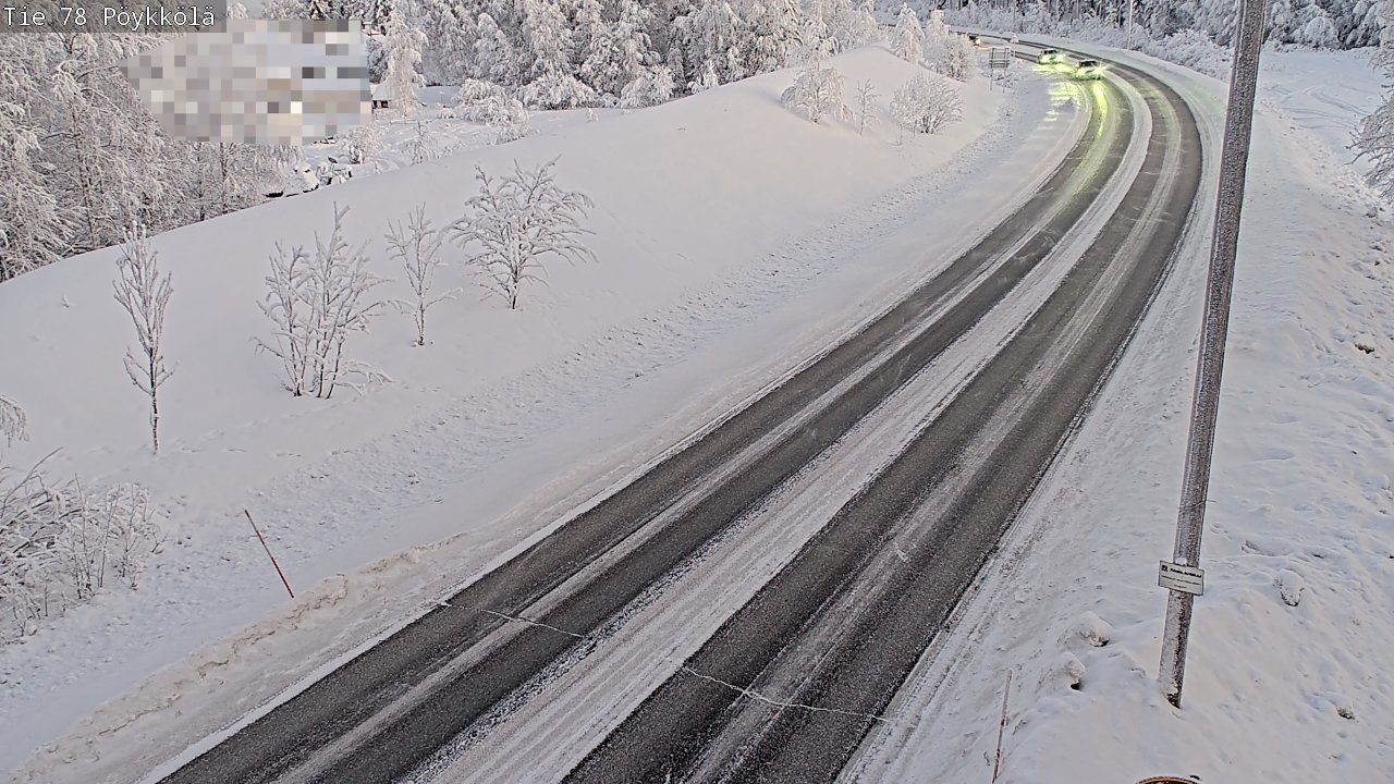 Kelikamerat Kuva Tie 78 Rovaniemi, Pöykkölä, Rovaniemi, Lappi