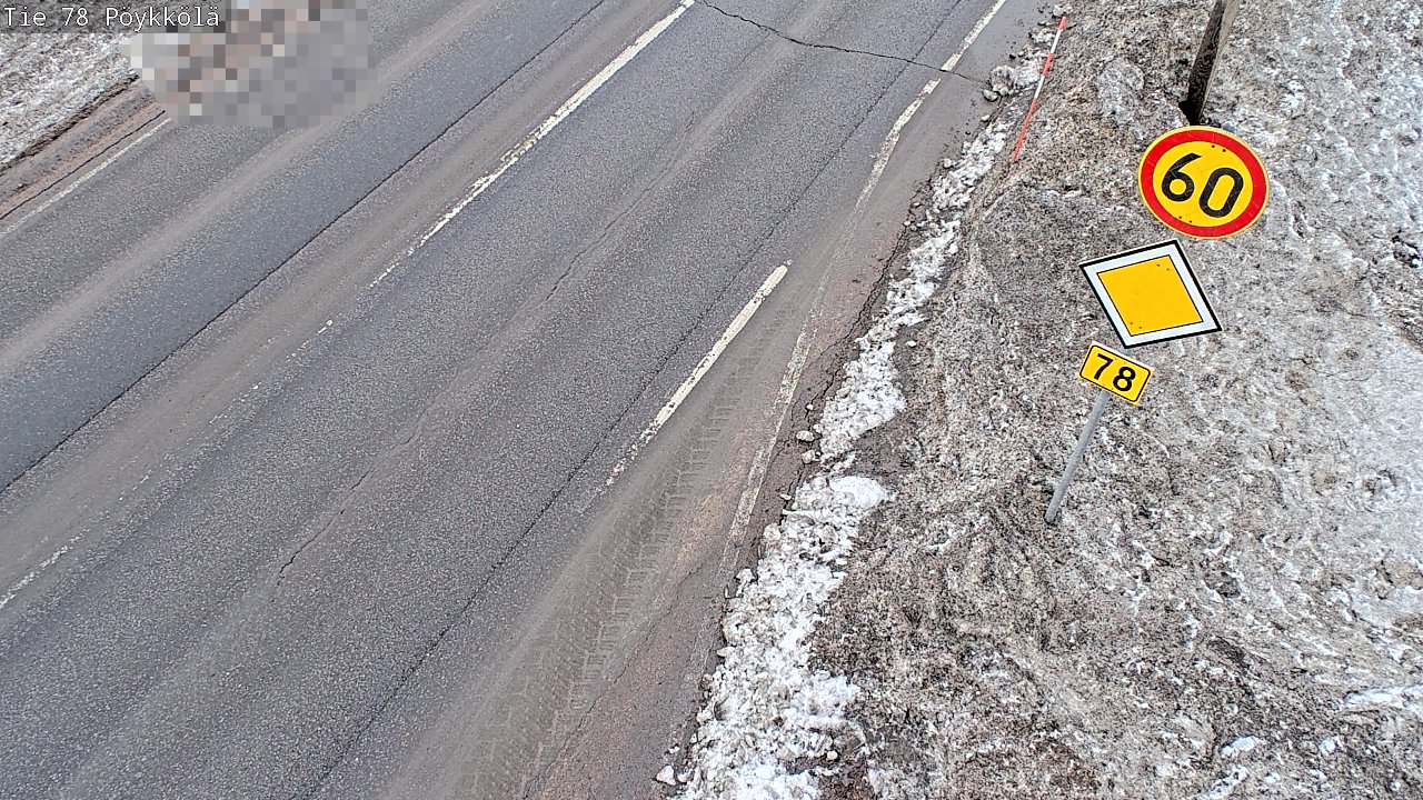 Weather Camera Image Road 78 Rovaniemi, Pöykkölä, Rovaniemi, Lappi