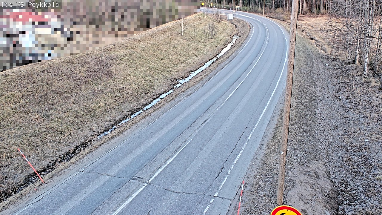 Weather Camera Image Väg 78 Rovaniemi, Pöykkölä, Rovaniemi, Lappi