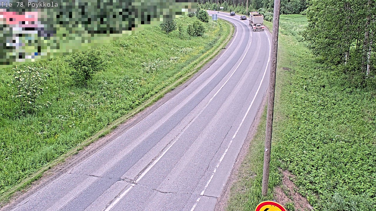 Weather Camera Image Väg 78 Rovaniemi, Pöykkölä, Rovaniemi, Lappi