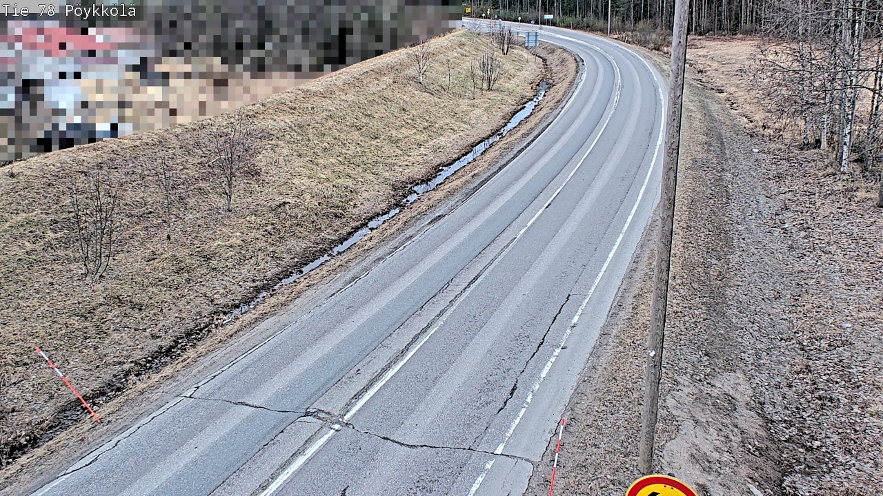 Weather Camera Image Väg 78 Rovaniemi, Pöykkölä, Rovaniemi, Lappi
