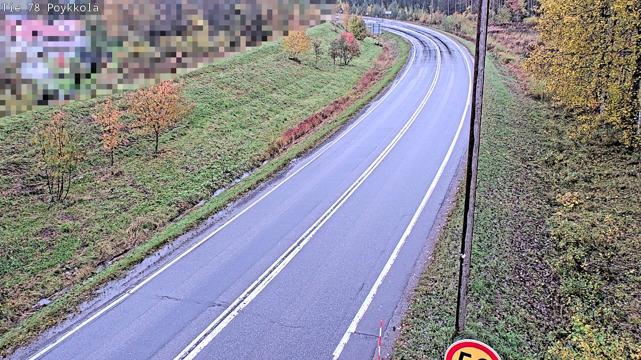 Weather Camera Image Väg 78 Rovaniemi, Pöykkölä, Rovaniemi, Lappi