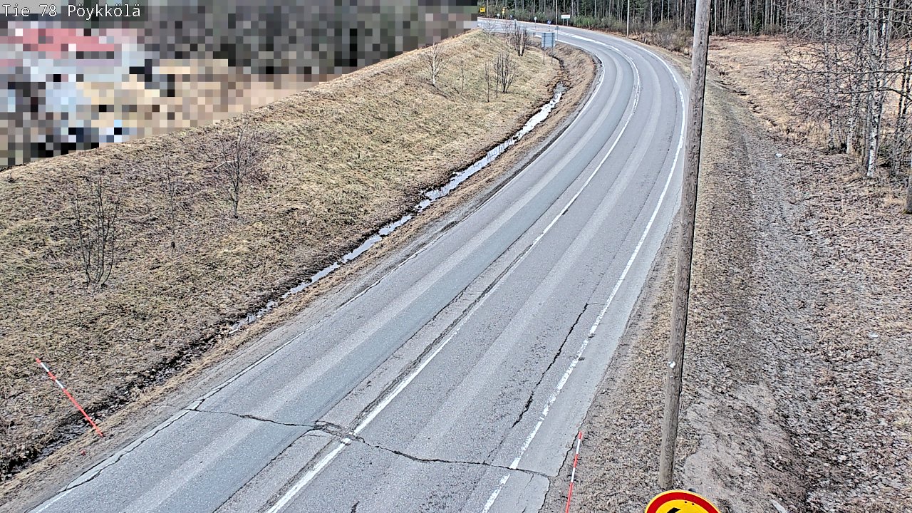 Weather Camera Image Väg 78 Rovaniemi, Pöykkölä, Rovaniemi, Lappi