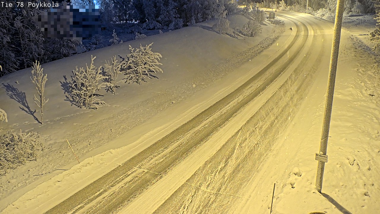 Kelikamerat Kuva Tie 78 Rovaniemi, Pöykkölä, Rovaniemi, Lappi