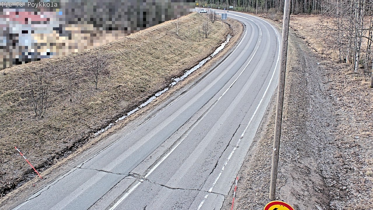Weather Camera Image Väg 78 Rovaniemi, Pöykkölä, Rovaniemi, Lappi