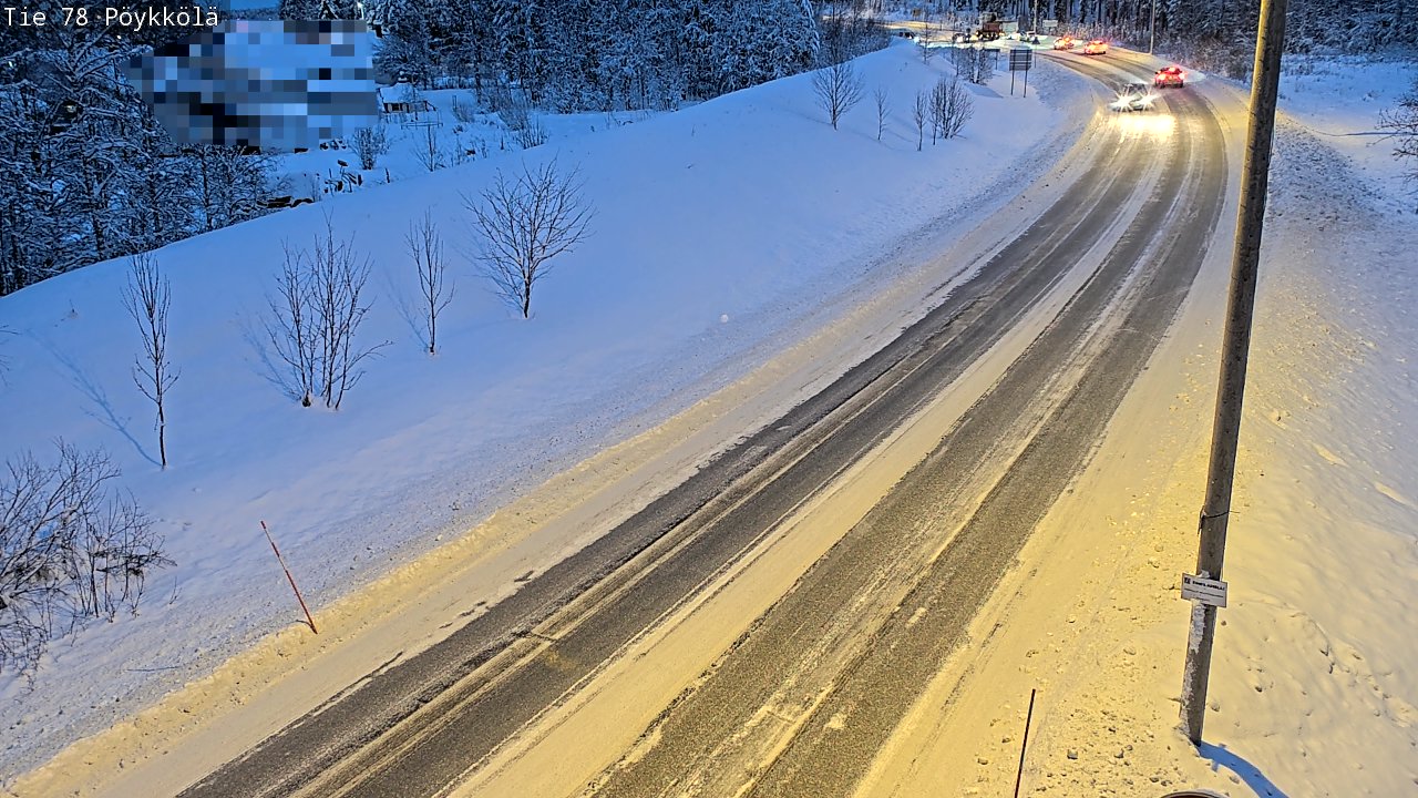 Weather Camera Image Road 78 Rovaniemi, Pöykkölä, Rovaniemi, Lappi
