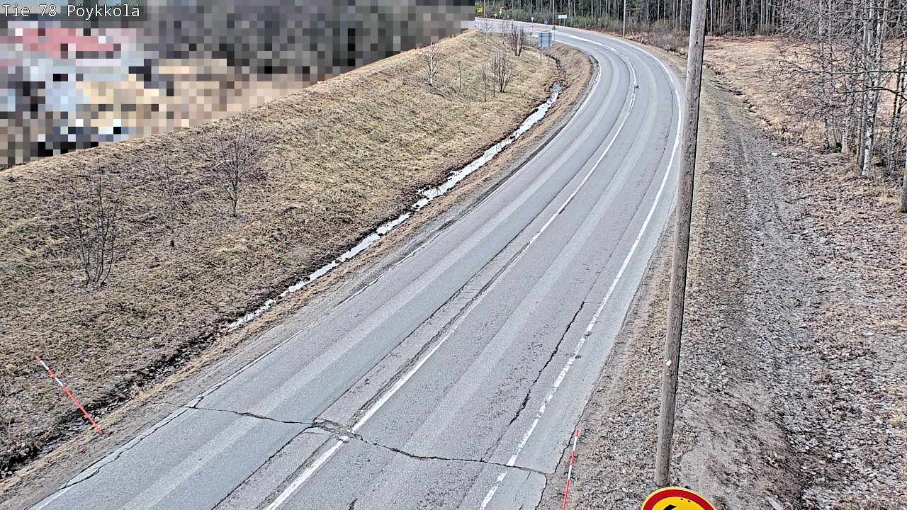 Weather Camera Image Väg 78 Rovaniemi, Pöykkölä, Rovaniemi, Lappi