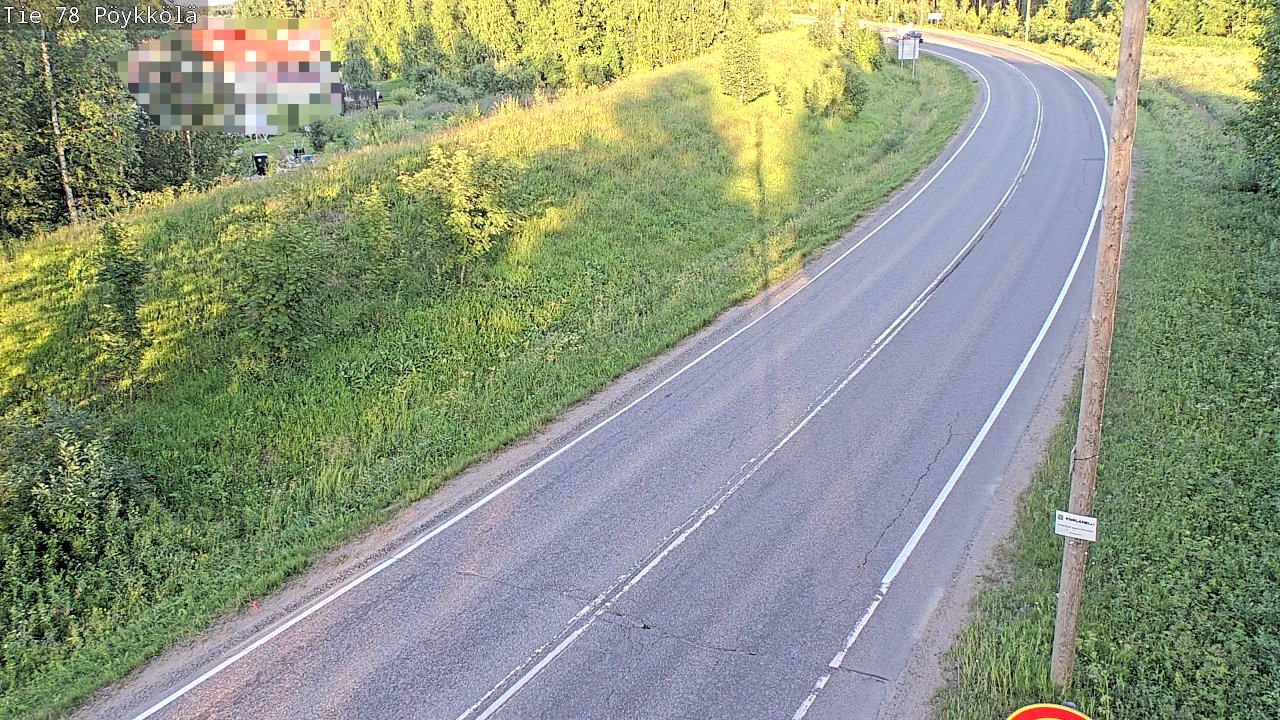 Weather Camera Image Väg 78 Rovaniemi, Pöykkölä, Rovaniemi, Lappi