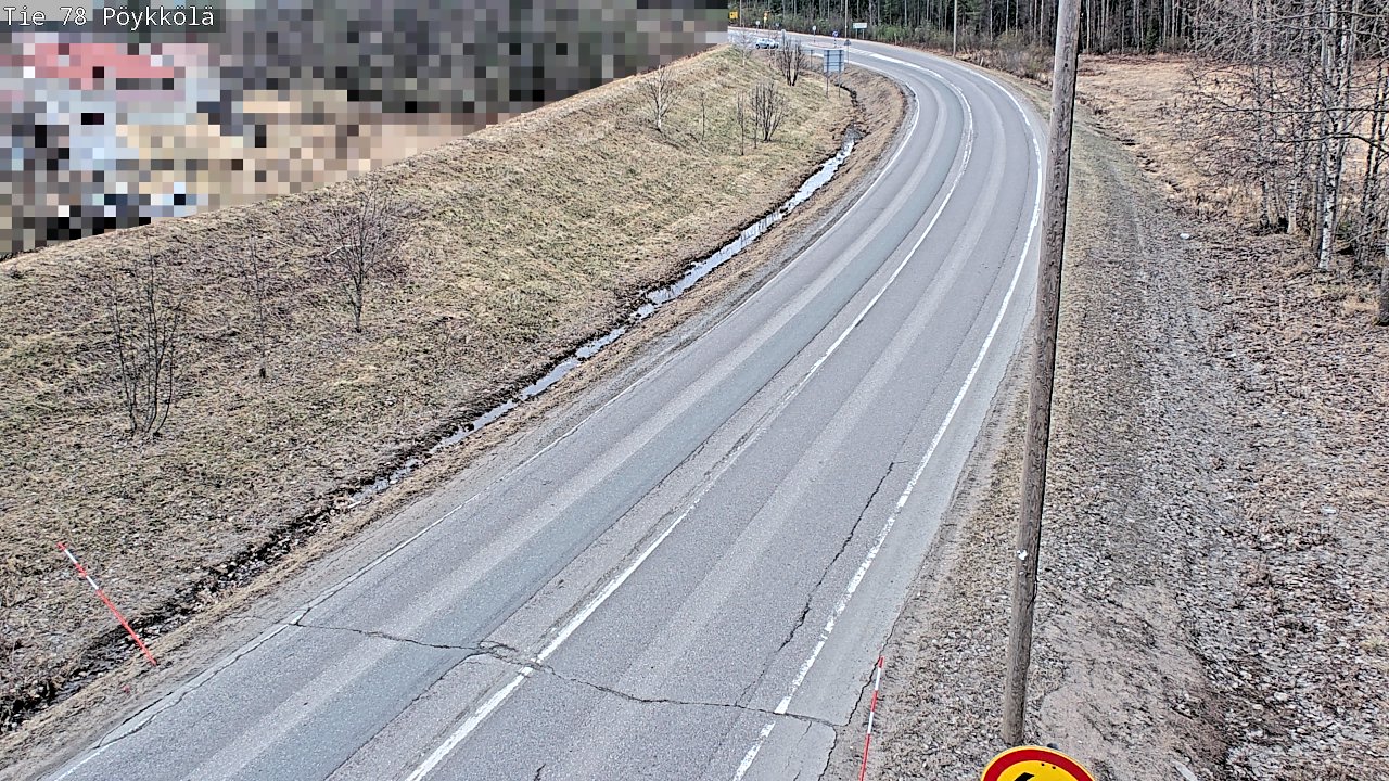 Weather Camera Image Road 78 Rovaniemi, Pöykkölä, Rovaniemi, Lappi