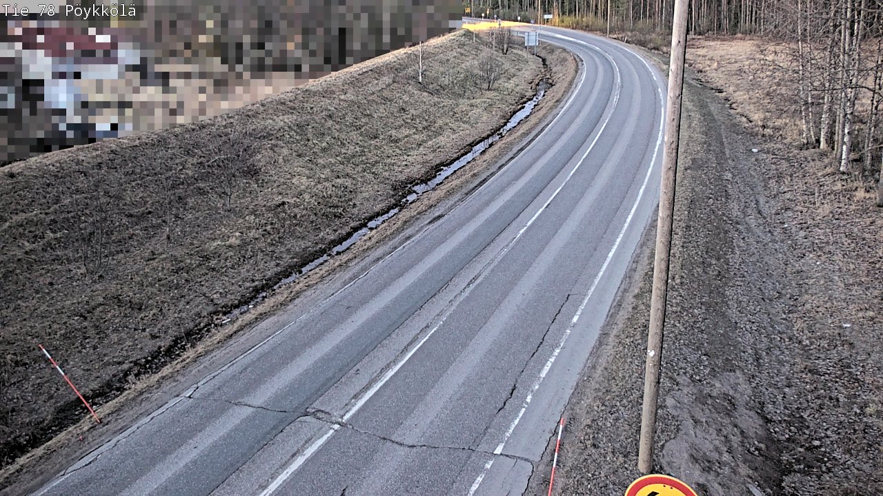 Weather Camera Image Road 78 Rovaniemi, Pöykkölä, Rovaniemi, Lappi
