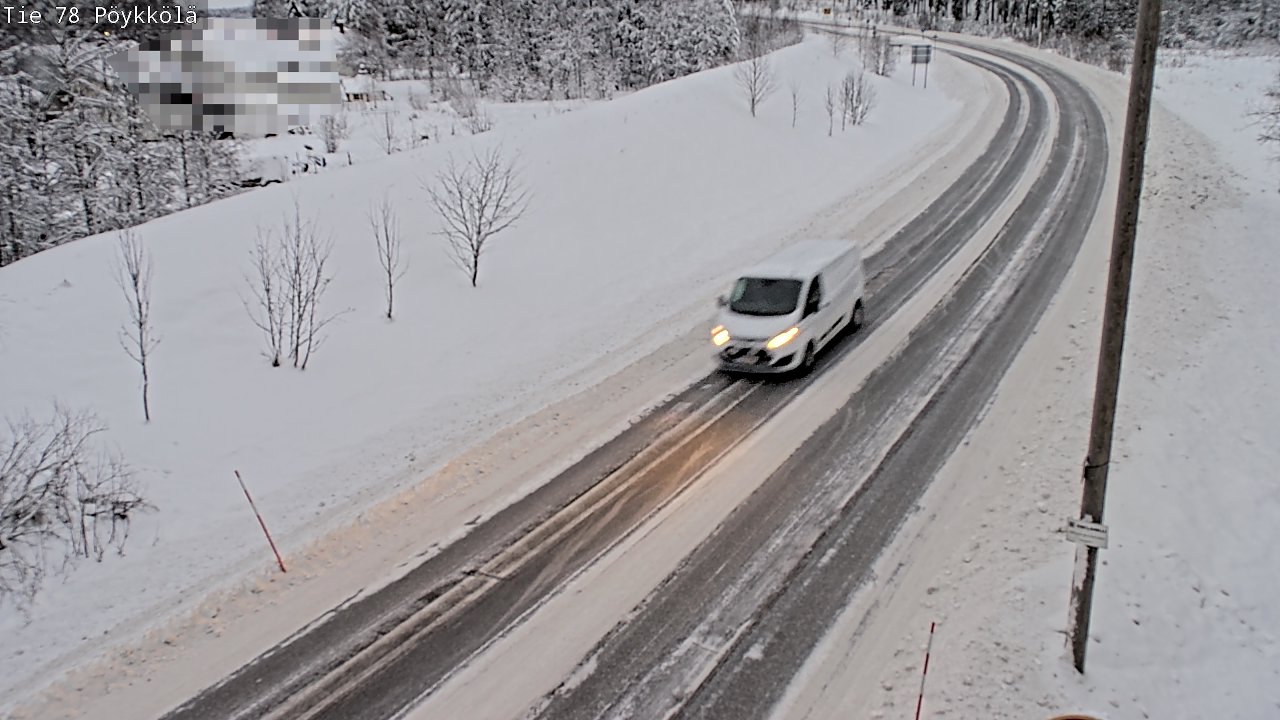 Weather Camera Image Road 78 Rovaniemi, Pöykkölä, Rovaniemi, Lappi