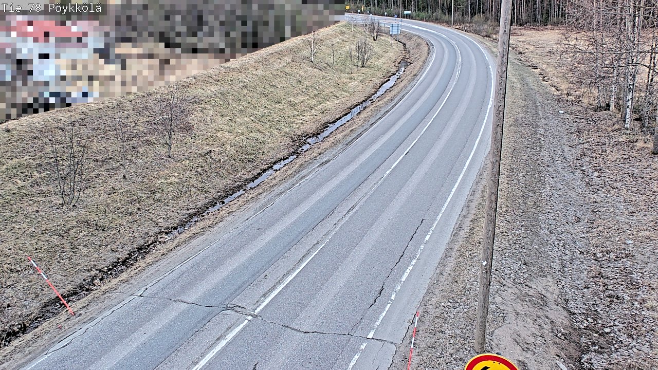 Weather Camera Image Road 78 Rovaniemi, Pöykkölä, Rovaniemi, Lappi