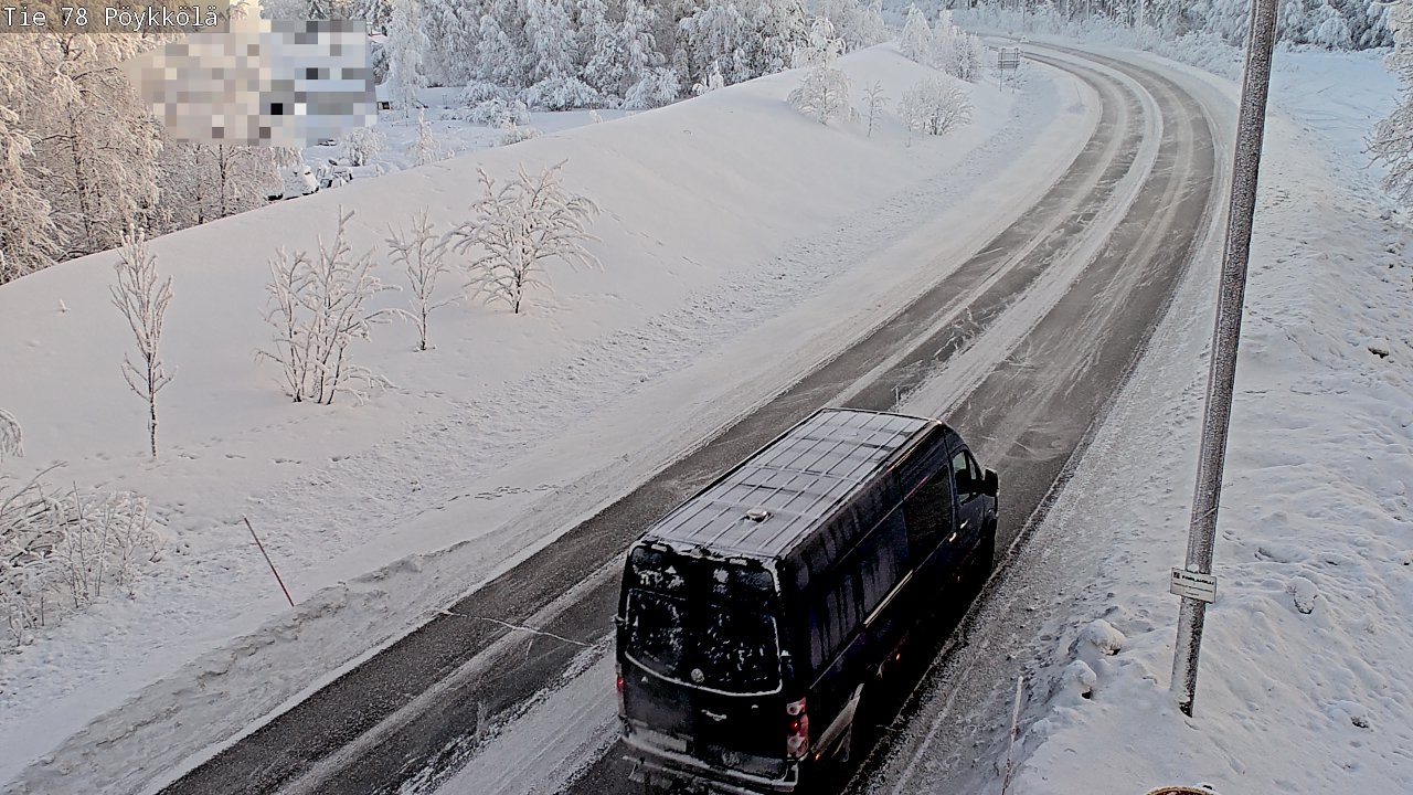 Weather Camera Image Road 78 Rovaniemi, Pöykkölä, Rovaniemi, Lappi
