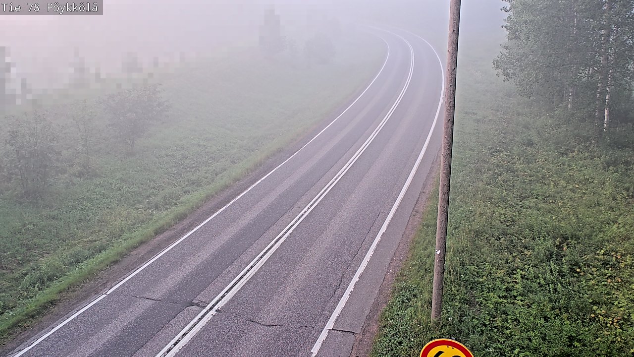 Weather Camera Image Road 78 Rovaniemi, Pöykkölä, Rovaniemi, Lappi
