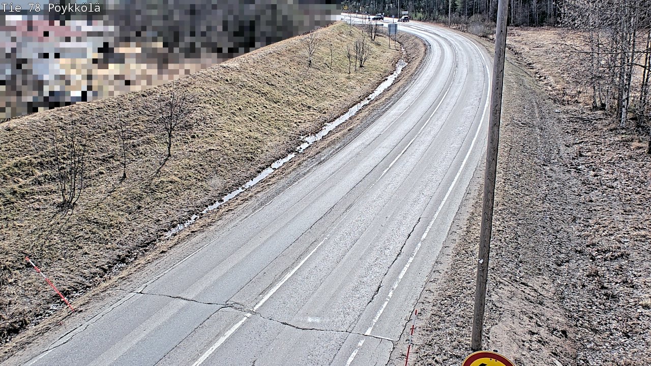 Weather Camera Image Väg 78 Rovaniemi, Pöykkölä, Rovaniemi, Lappi