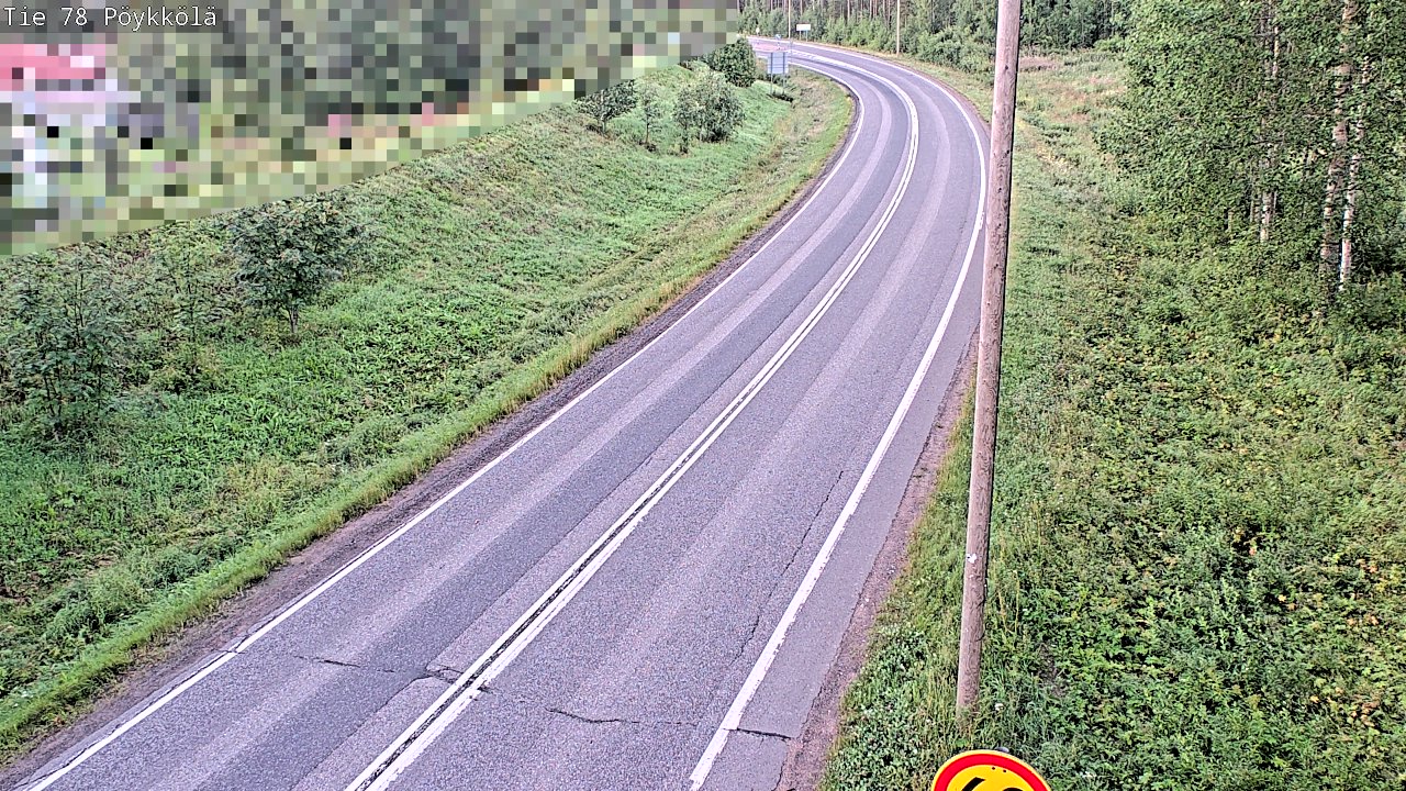 Weather Camera Image Road 78 Rovaniemi, Pöykkölä, Rovaniemi, Lappi