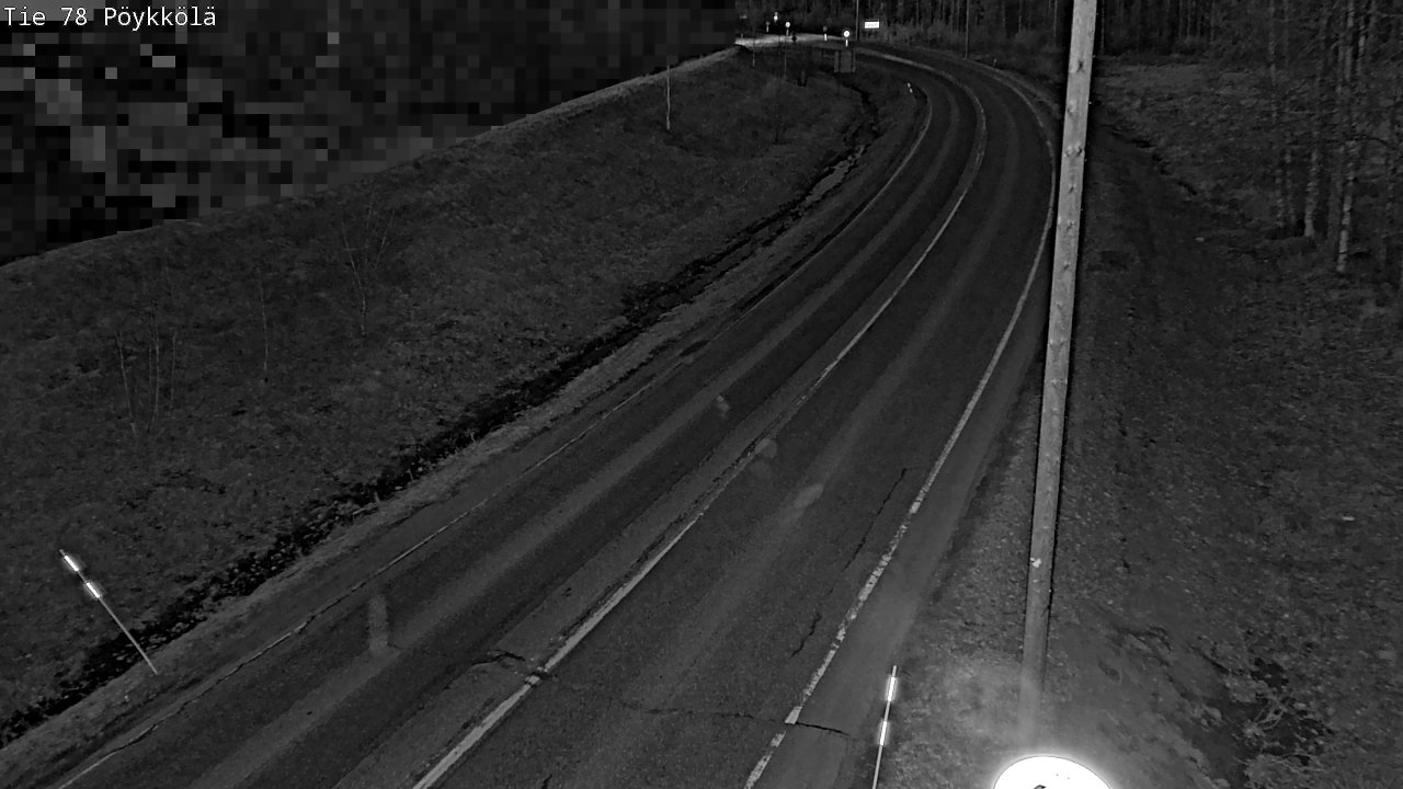 Weather Camera Image Road 78 Rovaniemi, Pöykkölä, Rovaniemi, Lappi
