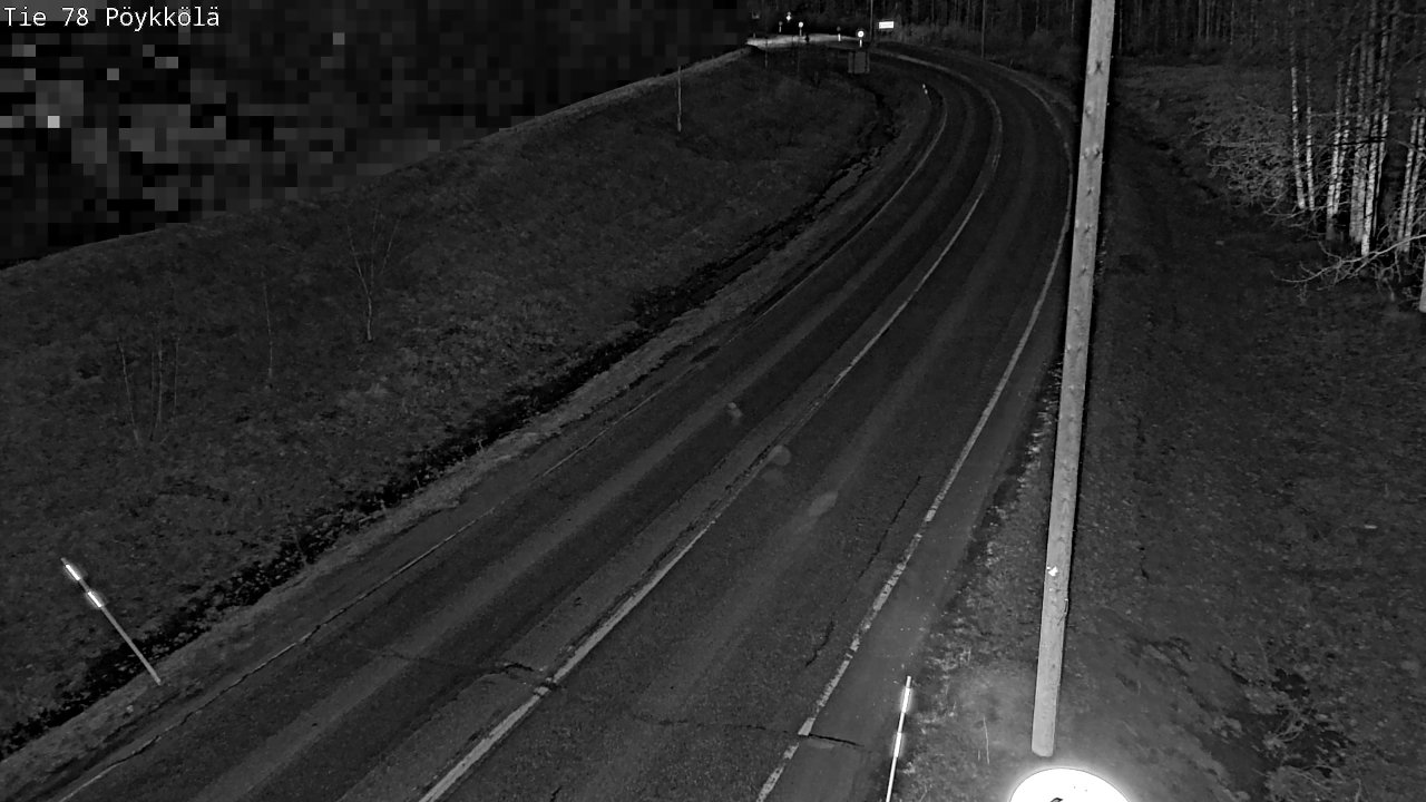 Weather Camera Image Road 78 Rovaniemi, Pöykkölä, Rovaniemi, Lappi