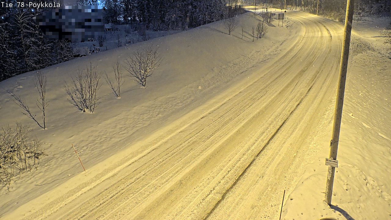 Kelikamerat Kuva Tie 78 Rovaniemi, Pöykkölä, Rovaniemi, Lappi