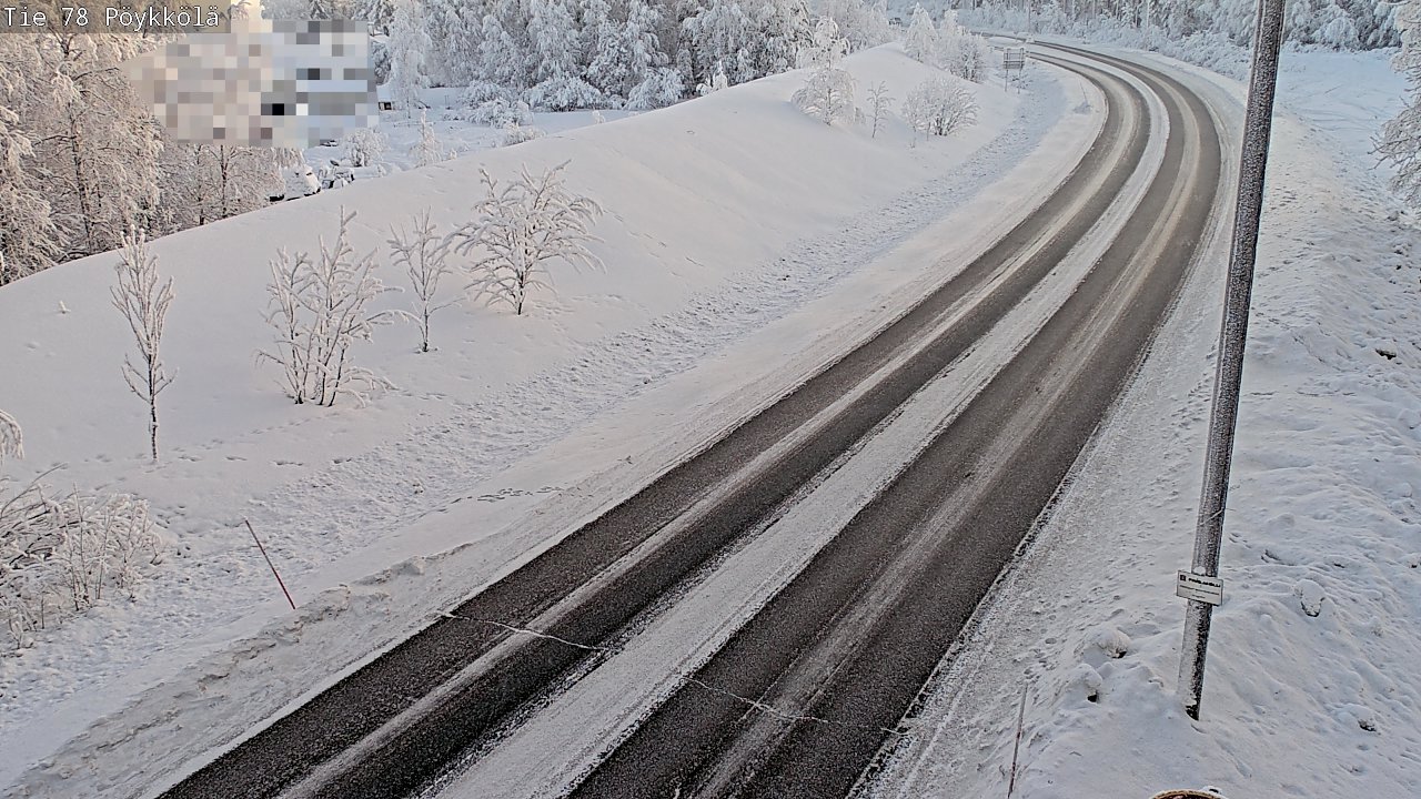 Weather Camera Image Road 78 Rovaniemi, Pöykkölä, Rovaniemi, Lappi
